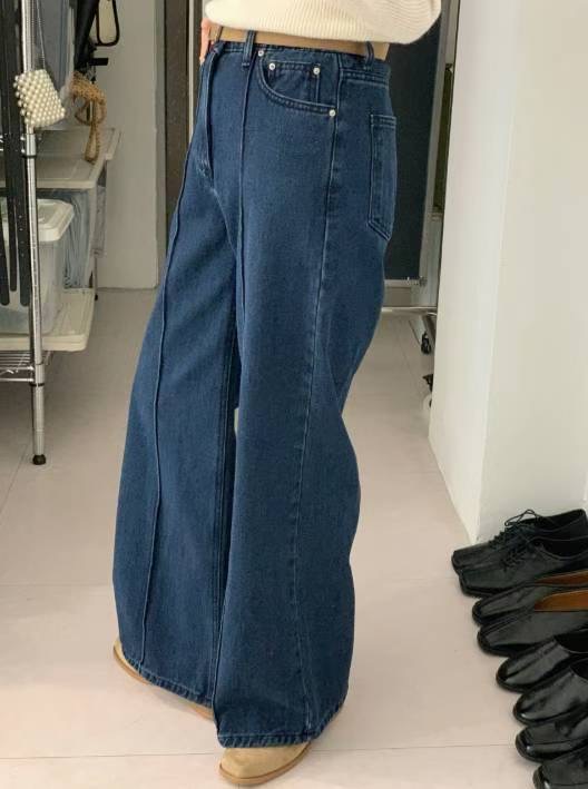 BEE韓國直郵㊣女裝新款人氣真品熱賣職業休閑牛仔褲不含腰帶BEE牛仔褲