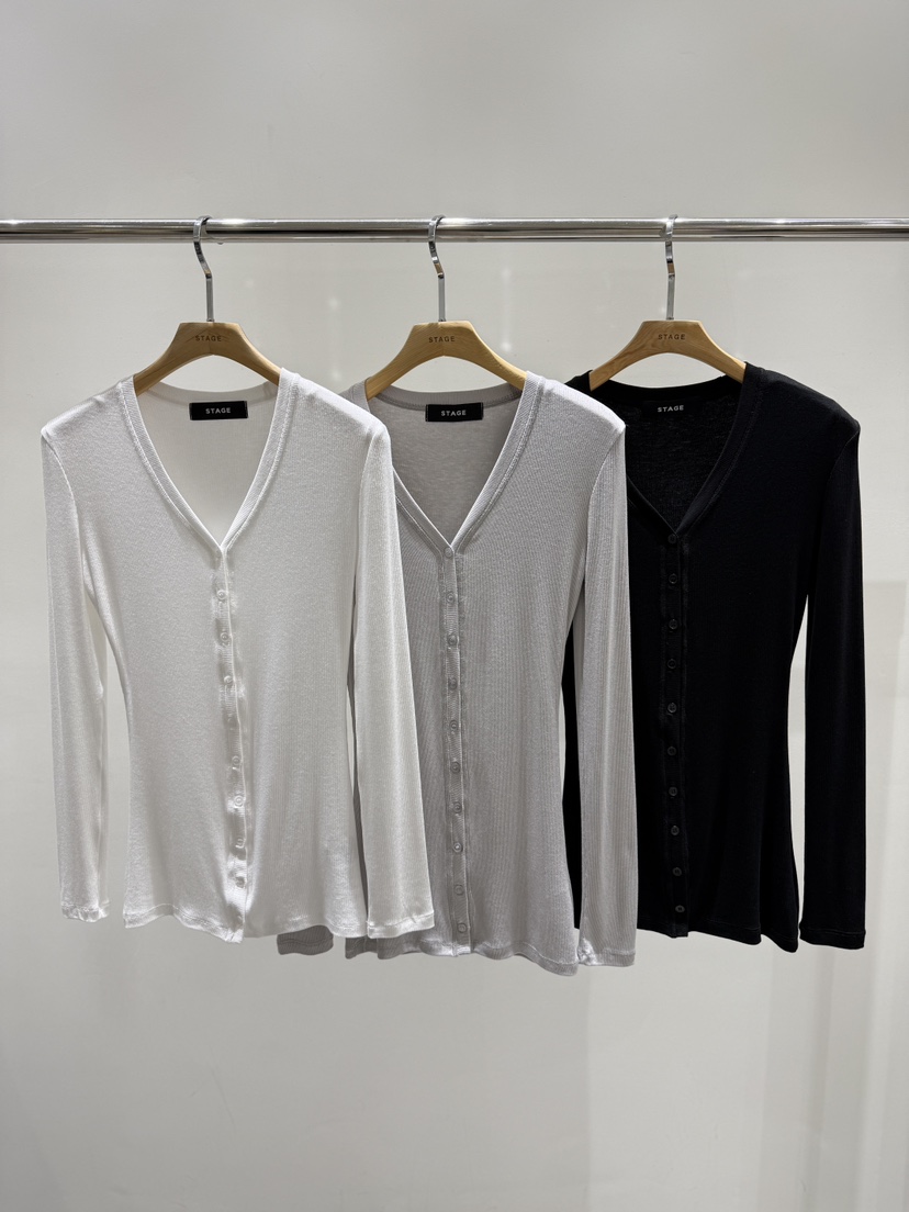 STAGE韓國代購㊣女士新品熱賣時尚人氣休閑真品26春夏長袖T恤STAGE長袖T恤