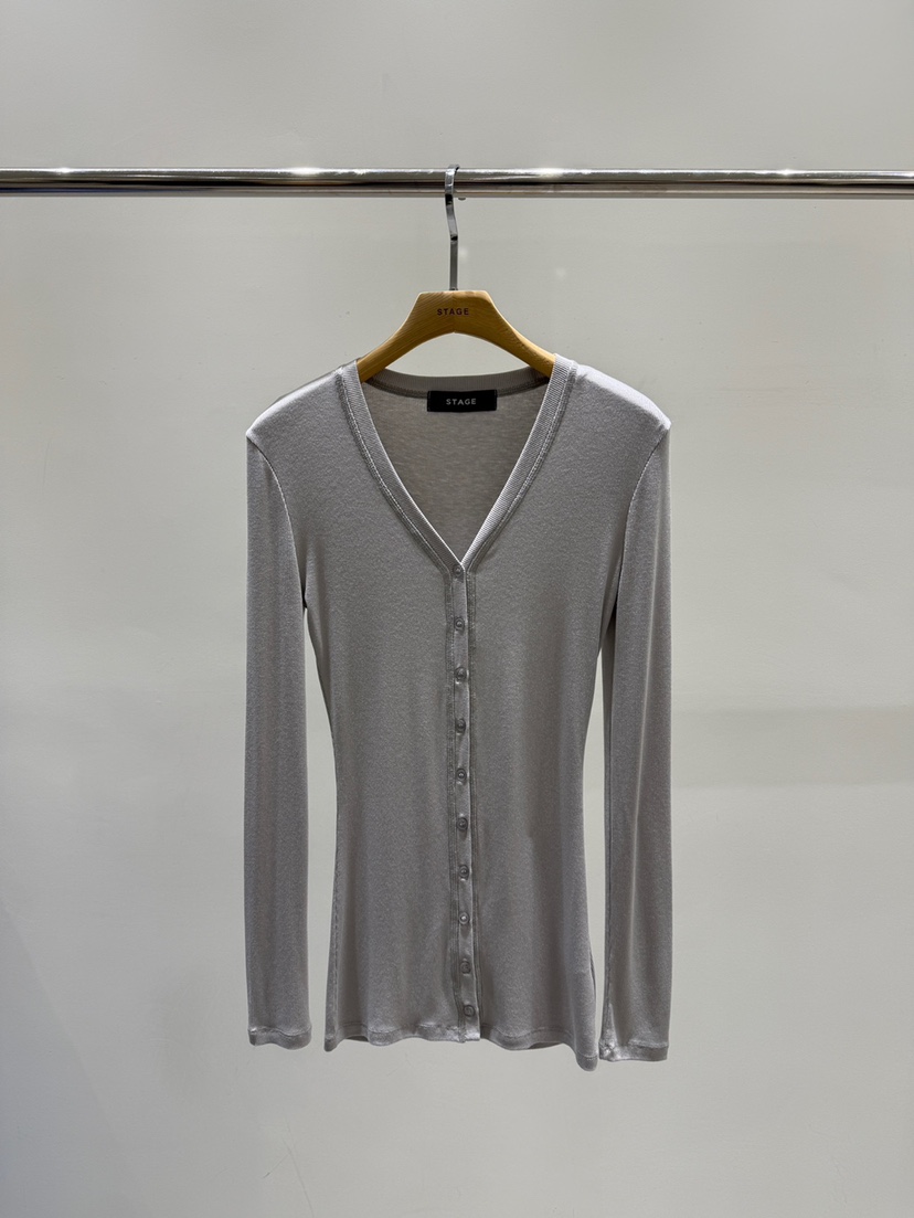 STAGE韓國代購㊣女士新品熱賣時尚人氣休閑真品26春夏長袖T恤STAGE長袖T恤圖色1