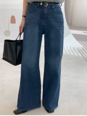 BEE韓國代購㊣女裝新品休閑職業人氣26春夏真品熱賣時尚牛仔褲BEE牛仔褲