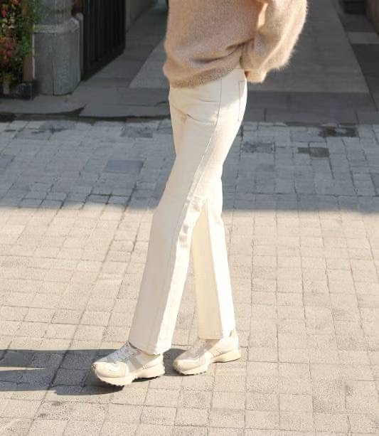 BEE韓國直郵㊣女士新款熱賣推薦時尚26春夏職業人氣休閑牛仔褲BEE牛仔褲