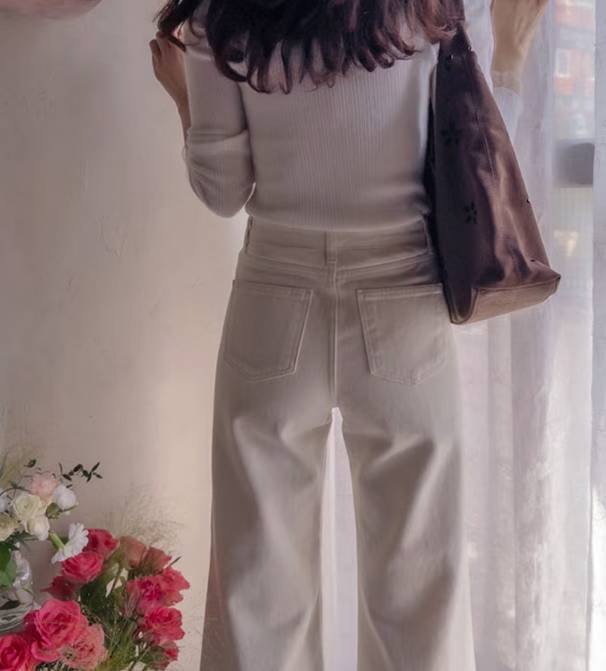 BEE韓國直郵㊣女士新品26春夏真品熱賣時尚人氣職業推薦牛仔褲BEE牛仔褲