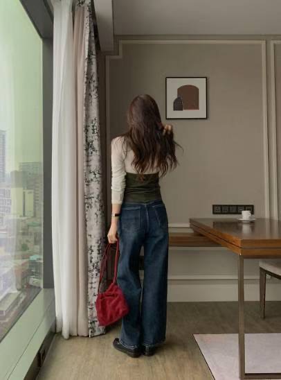 BEE㊣東大門代購女士新款休閑熱賣推薦時尚真品26春夏牛仔褲BEE牛仔褲