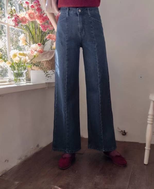 BEE韓國代購㊣女士新品真品推薦職業26春夏時尚人氣休閑牛仔褲BEE牛仔褲圖色1