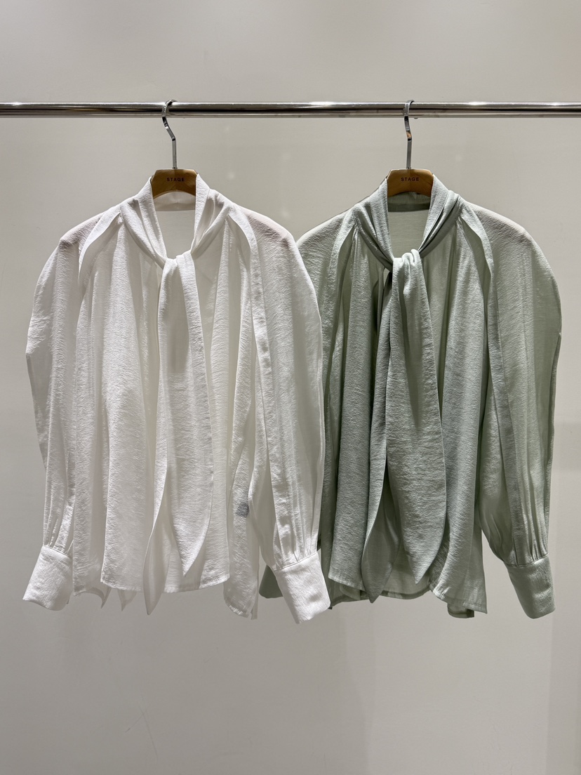 STAGE韓國代購㊣女裝新品真品推薦職業26春夏時尚襯衫蕾絲衫STAGE襯衫/蕾絲衫