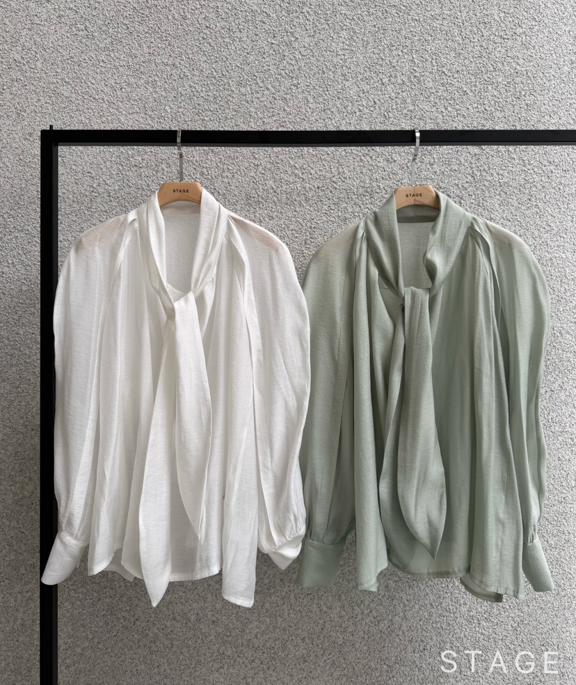 STAGE韓國代購㊣女裝新品真品推薦職業26春夏時尚襯衫蕾絲衫STAGE襯衫/蕾絲衫