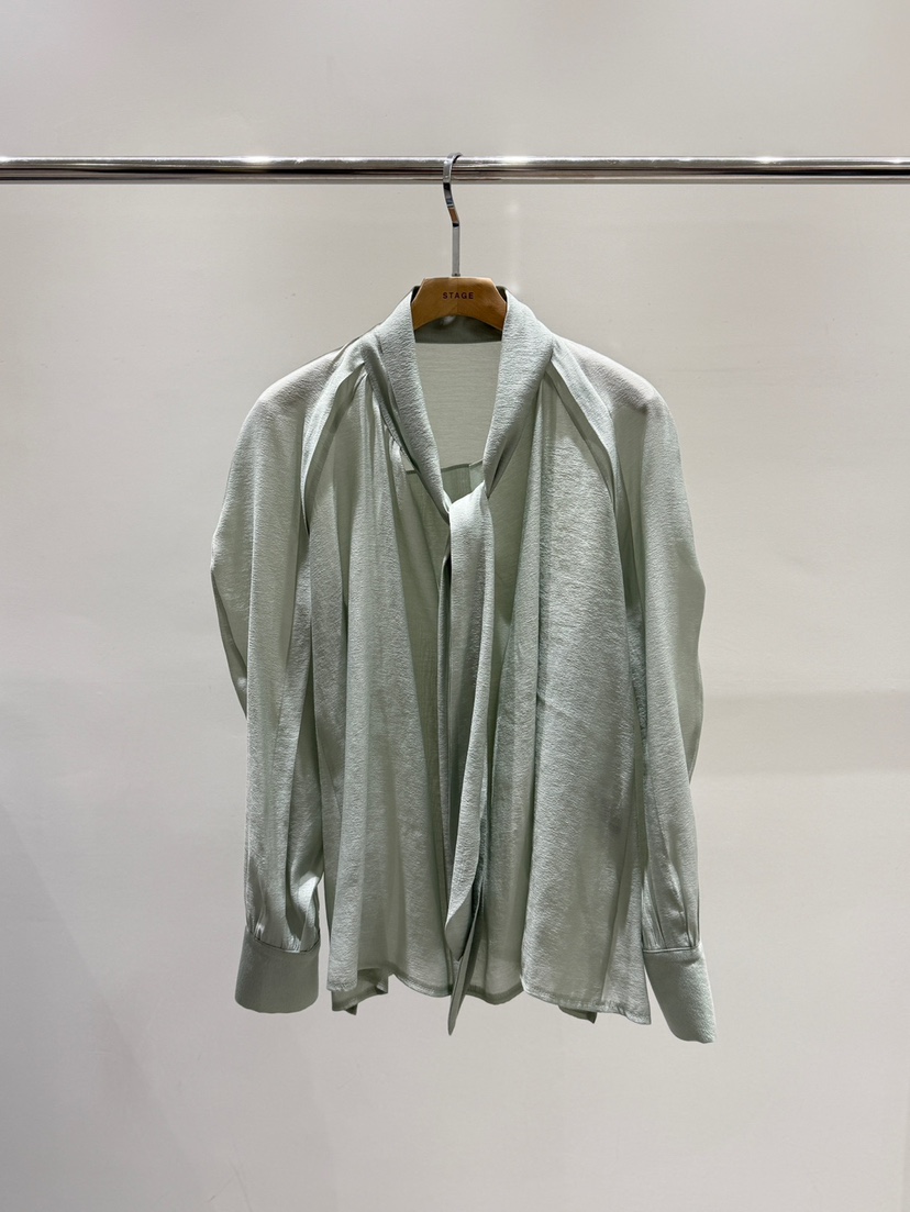 STAGE韓國代購㊣女裝新品真品推薦職業26春夏時尚襯衫蕾絲衫STAGE襯衫/蕾絲衫圖色2