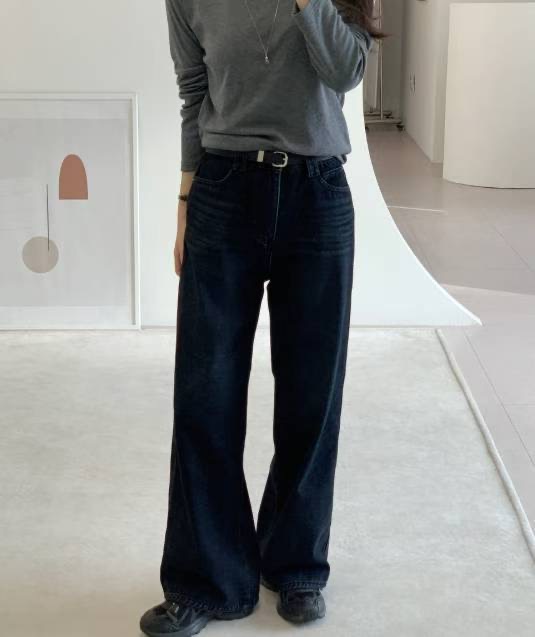 BEE㊣東大門代購女裝新品熱賣推薦時尚休閑人氣牛仔褲不含腰帶BEE牛仔褲