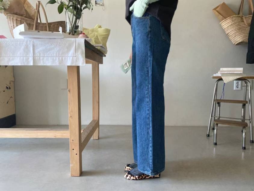 BEE韓國直郵㊣女裝新款時尚26春夏熱賣休閑職業真品推薦牛仔褲BEE牛仔褲