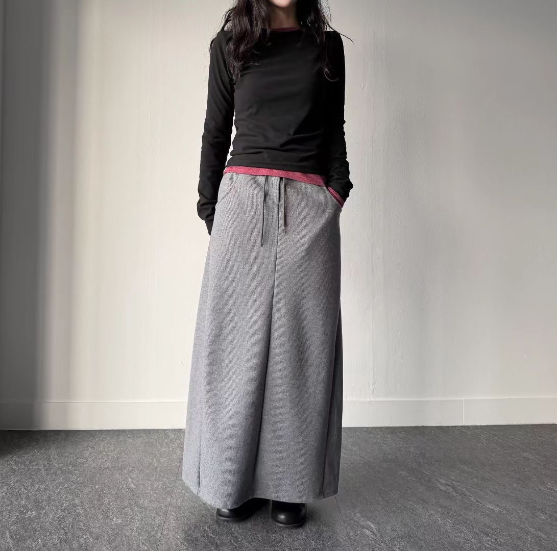 DINO東大門直郵㊣女裝新款26春夏時尚真品休閑推薦職業長裙DINO長裙圖色1