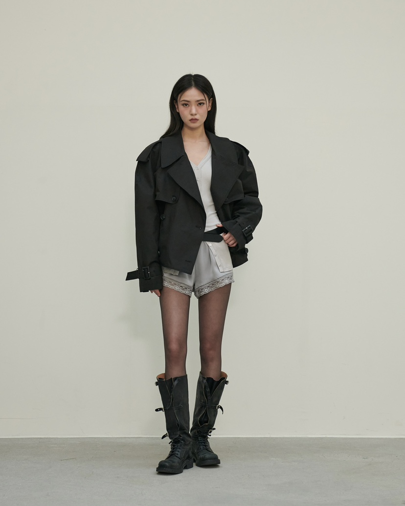 STAGE㊣東大門代購女士新品職業人氣時尚26春夏熱賣短褲蕾絲STAGE短褲