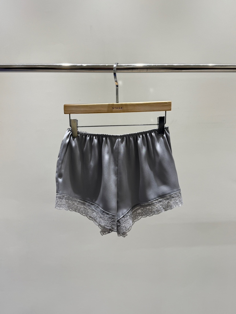 STAGE㊣東大門代購女士新品職業人氣時尚26春夏熱賣短褲蕾絲STAGE短褲圖色1