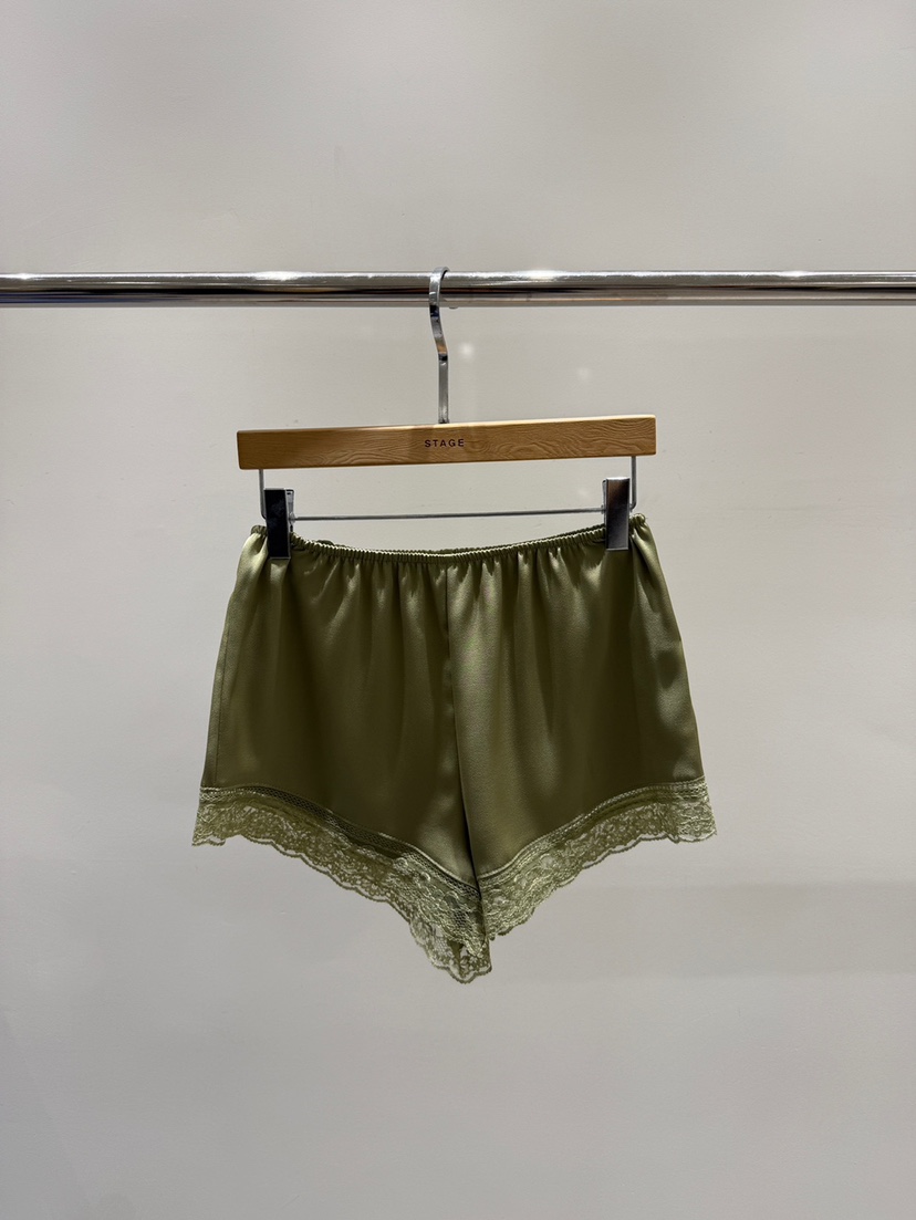 STAGE㊣東大門代購女士新品職業人氣時尚26春夏熱賣短褲蕾絲STAGE短褲圖色3