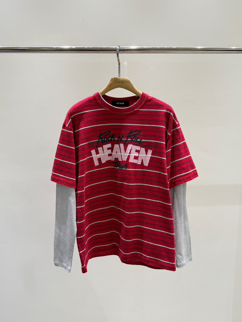 STAGE東大門直郵㊣女裝新品時尚熱賣26春夏真品休閑長袖T恤STAGE長袖T恤圖色1