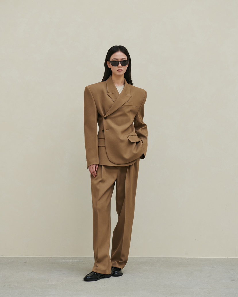 STAGE韓國直郵㊣女裝新款人氣推薦職業時尚真品休閑休閑褲腰帶STAGE休閑褲