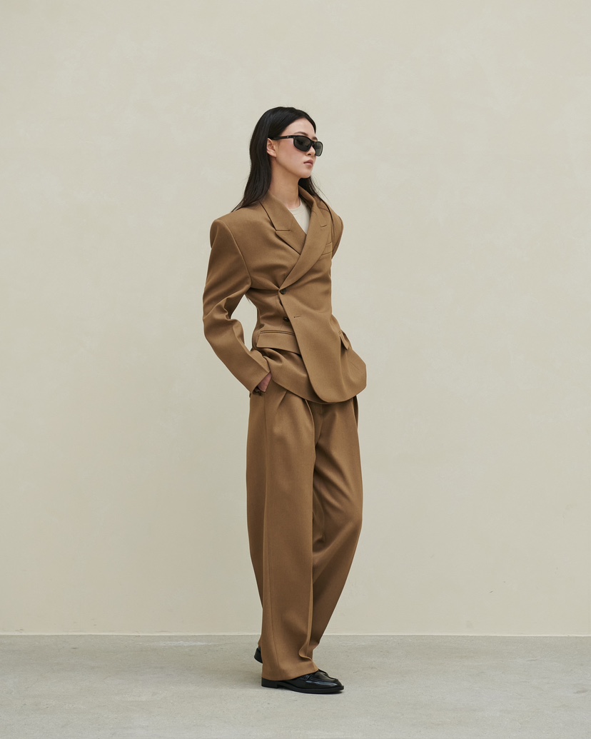 STAGE韓國直郵㊣女裝新款人氣推薦職業時尚真品休閑休閑褲腰帶STAGE休閑褲