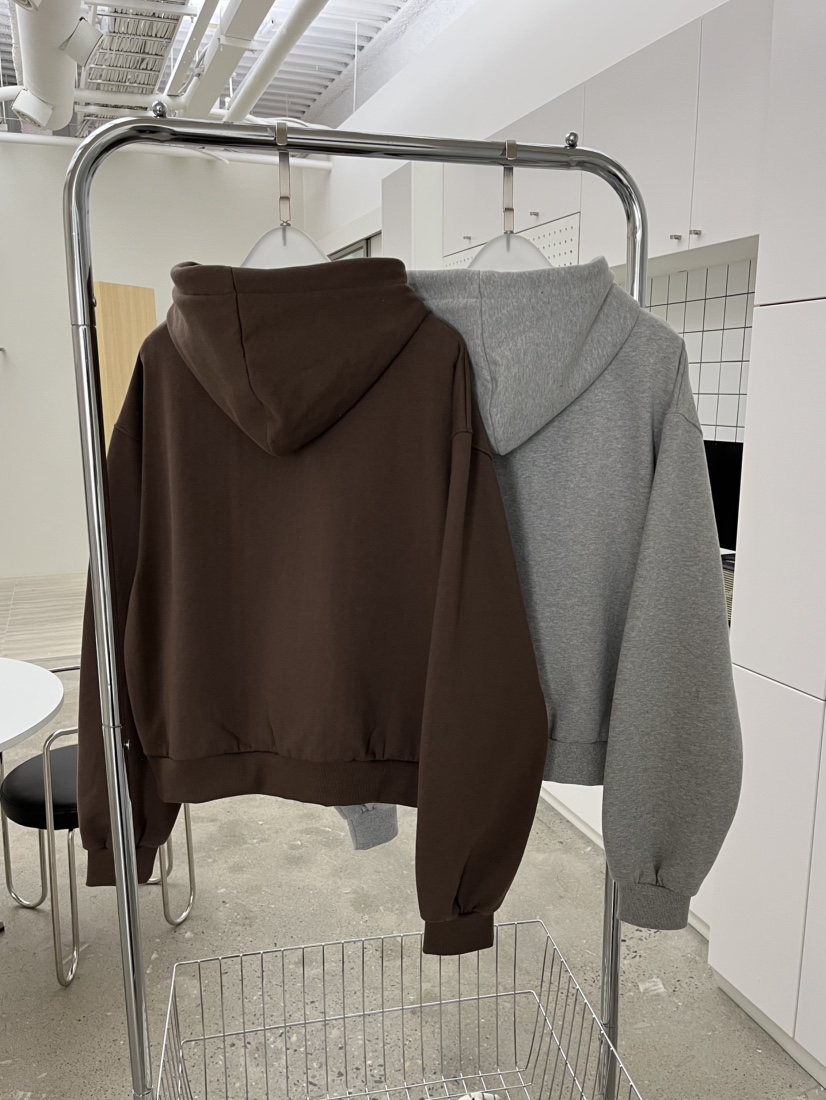 J CRANE-A㊣東大門代購女士新品時尚夾克連帽拉鏈衫荷葉邊J CRANE夾克