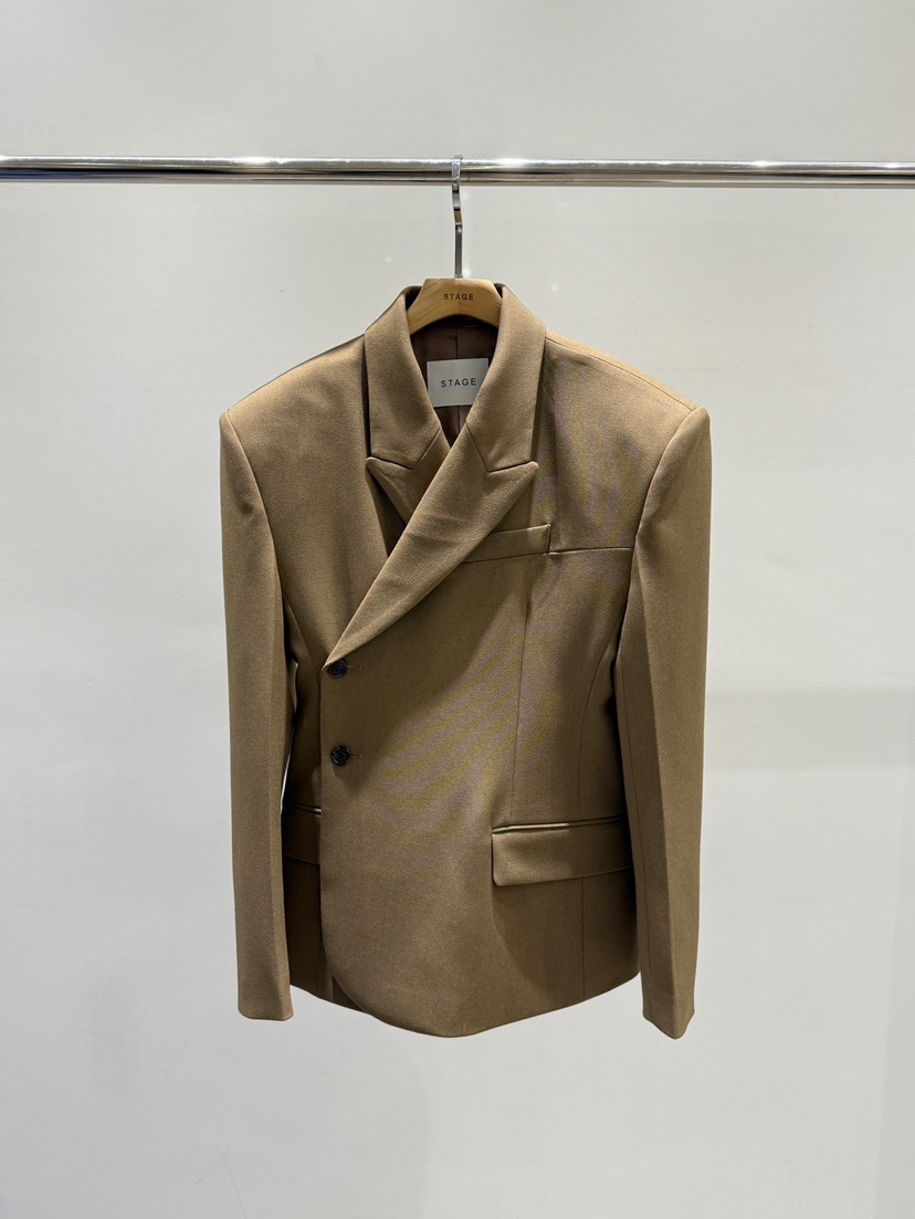 STAGE㊣東大門實拍女士新款休閑熱賣推薦26春夏真品職業夾克STAGE夾克圖色1