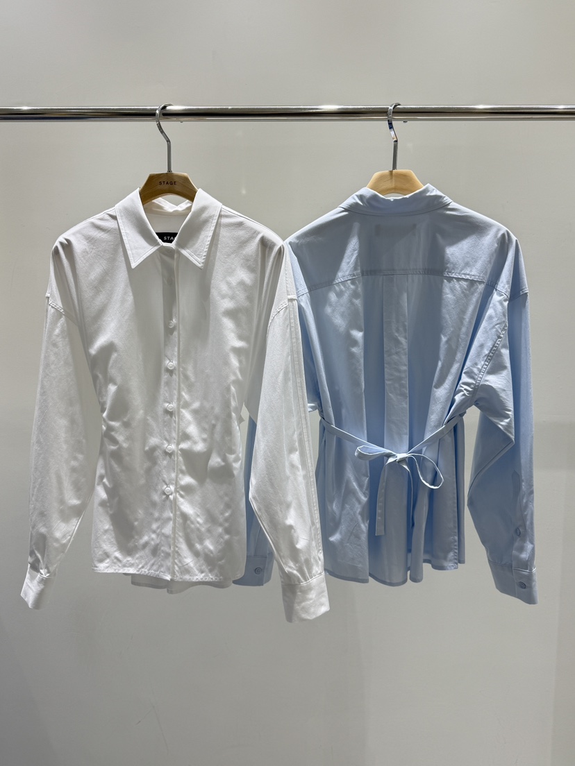 STAGE韓國直郵㊣女裝新品休閑真品熱賣推薦人氣時尚襯衫蕾絲衫STAGE襯衫/蕾絲衫