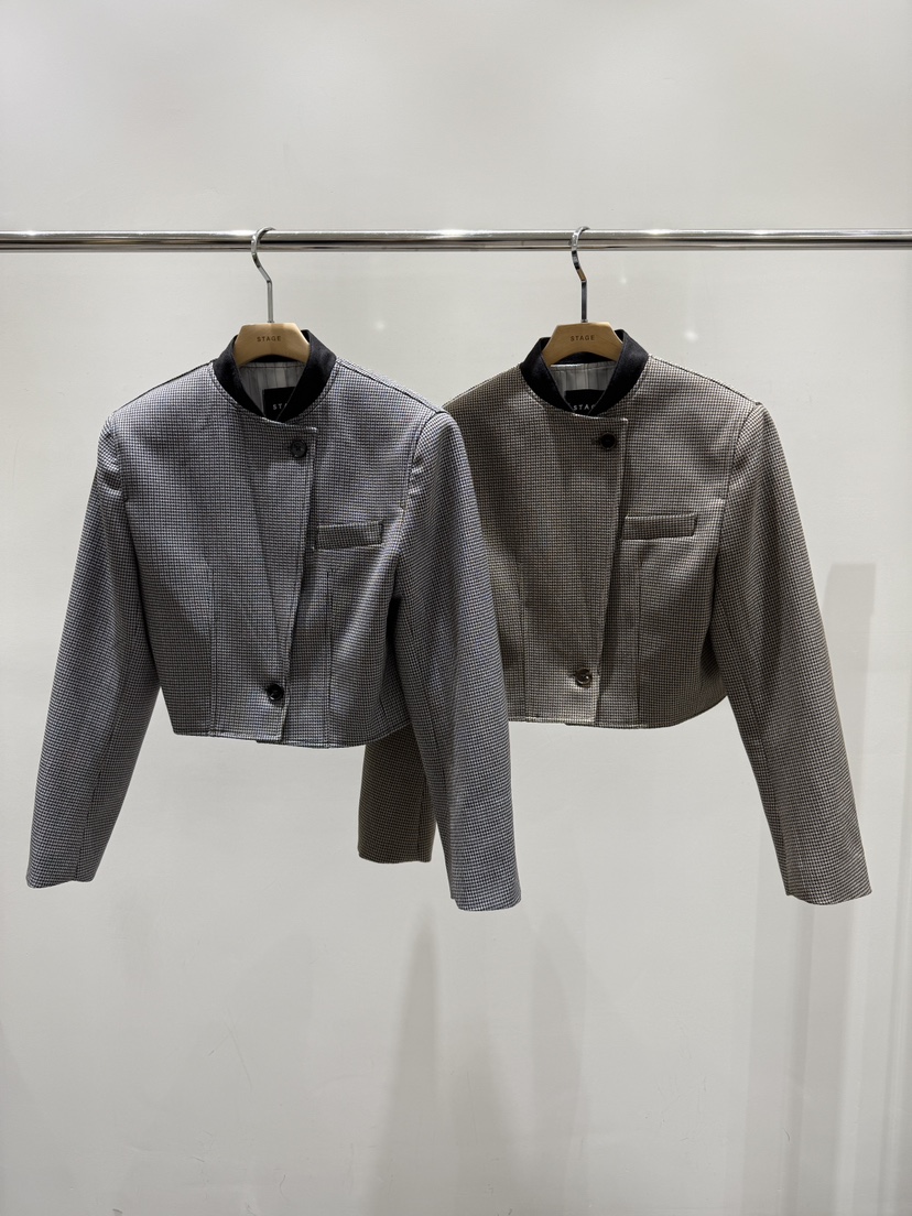 STAGE韓國代購㊣女士新款熱賣職業推薦26春夏時尚真品休閑夾克STAGE夾克