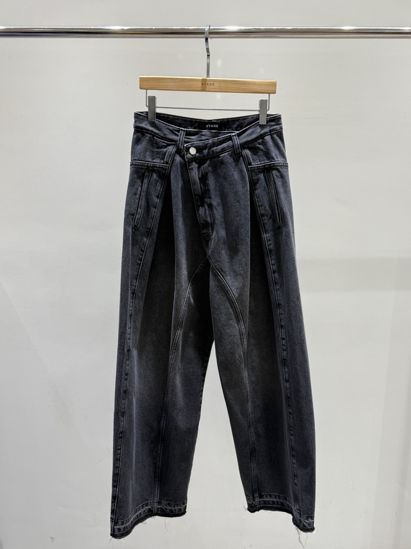 STAGE㊣東大門實拍女士新品熱賣時尚推薦26春夏真品休閑牛仔褲STAGE牛仔褲圖色2