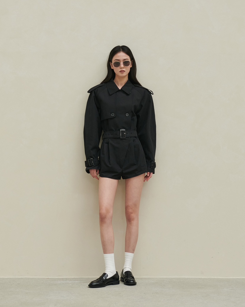 STAGE㊣東大門實拍女裝新品時尚真品熱賣職業休閑連體褲含腰帶STAGE連體褲