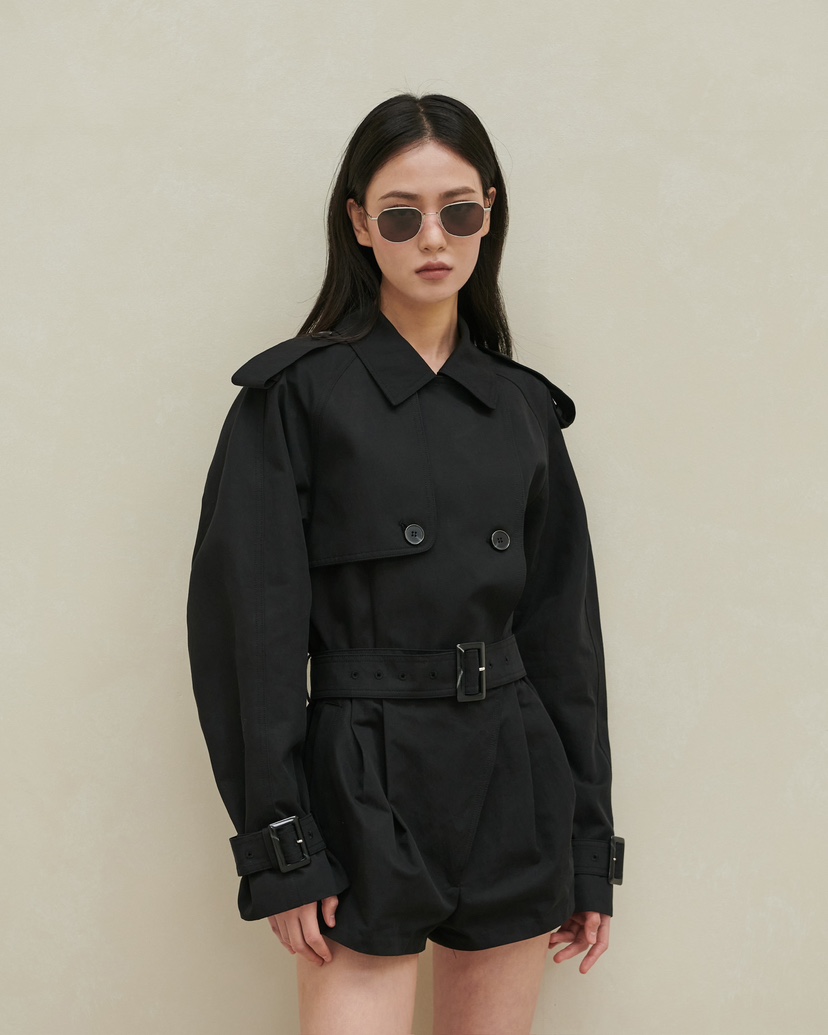 STAGE㊣東大門實拍女裝新品時尚真品熱賣職業休閑連體褲含腰帶STAGE連體褲