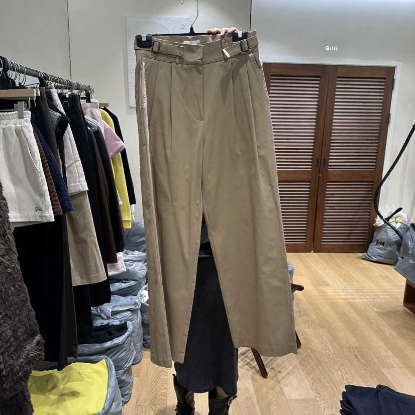 GILLI韓國直郵㊣女裝新品26春夏休閑熱賣真品職業人氣休閑褲GILLI休閑褲圖色1