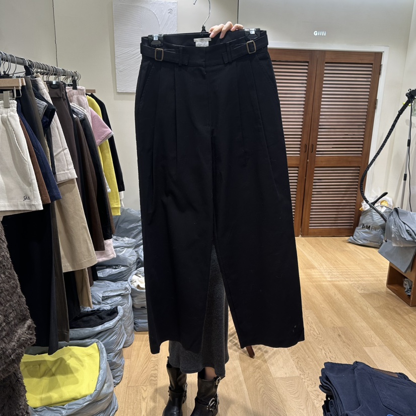 GILLI韓國直郵㊣女裝新品26春夏休閑熱賣真品職業人氣休閑褲GILLI休閑褲圖色2