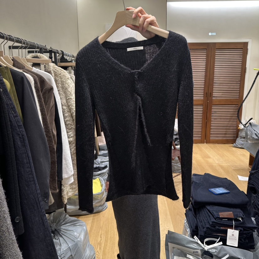 GILLI韓國直郵㊣女裝新款職業人氣26春夏休閑時尚真品針織衫GILLI針織衫圖色3