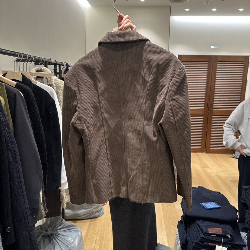 GILLI東大門直郵㊣女士新款熱賣休閑推薦職業夾克燈芯絨帆布GILLI夾克