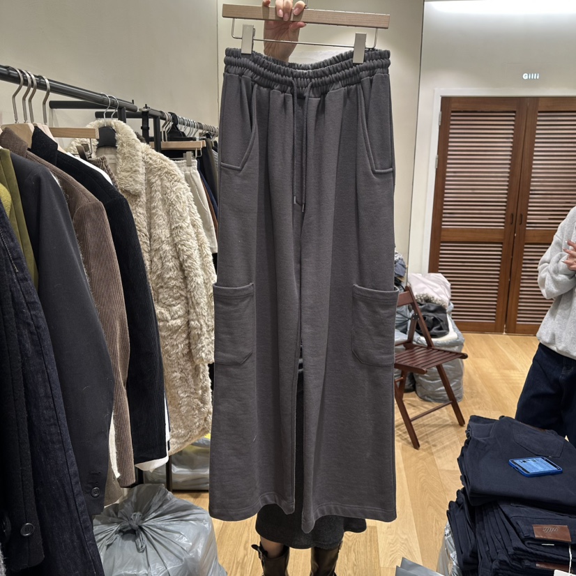 GILLI韓國代購㊣女裝新款真品推薦休閑時尚人氣熱賣26春夏休閑褲GILLI休閑褲圖色1