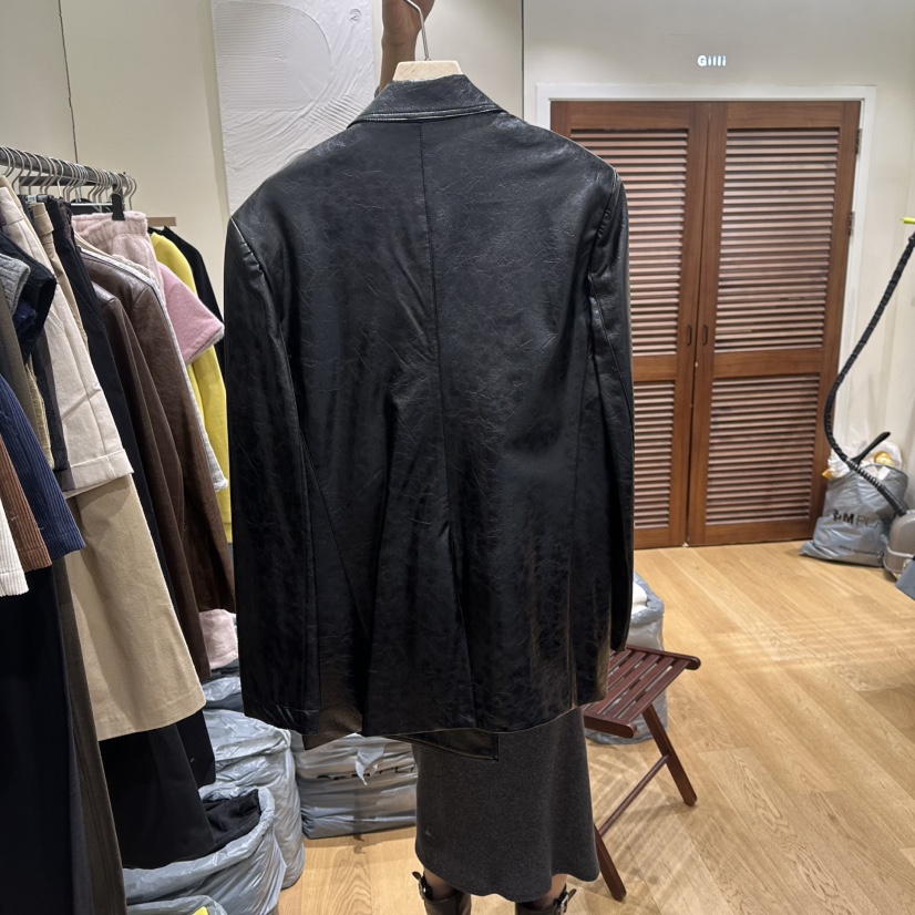 GILLI韓國代購㊣女裝新款休閑職業推薦人氣真品26春夏夾克皮革GILLI夾克