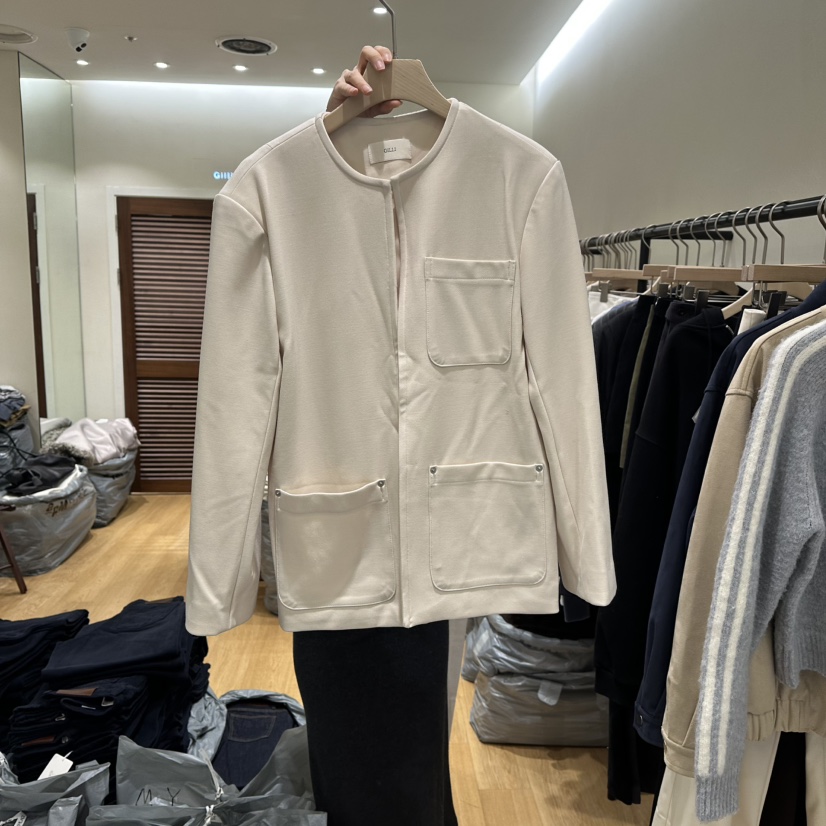 GILLI東大門直郵㊣女裝新品職業真品時尚人氣26春夏熱賣夾克GILLI夾克圖色1