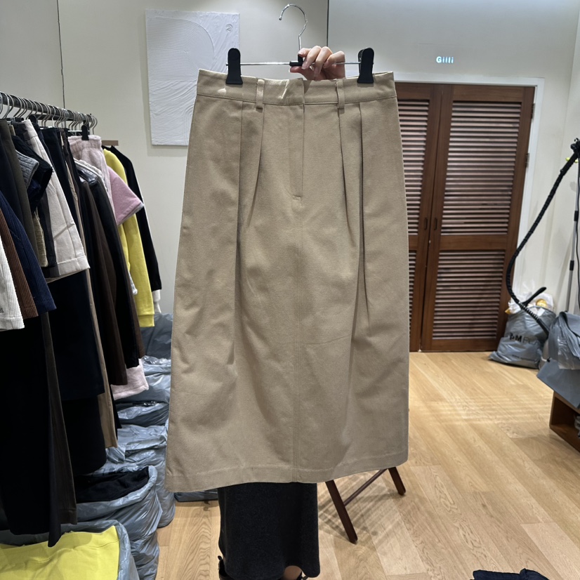 GILLI㊣東大門代購女士新品熱賣休閑推薦職業時尚長裙羊毛特價GILLI長裙圖色1