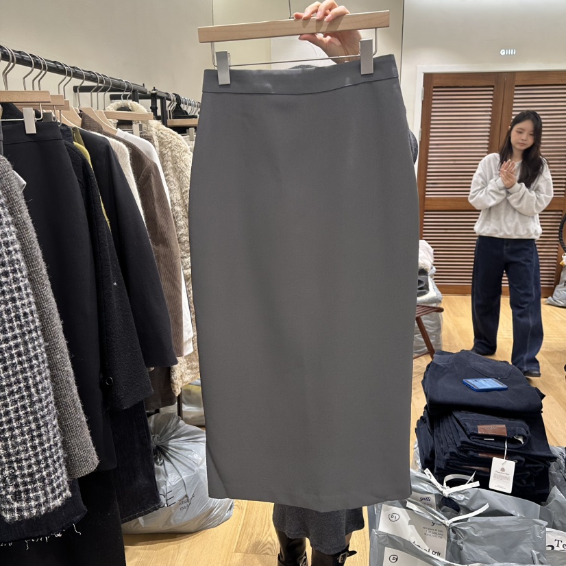 GILLI㊣東大門實拍女裝新品真品職業推薦時尚休閑熱賣26春夏長裙GILLI長裙圖色1