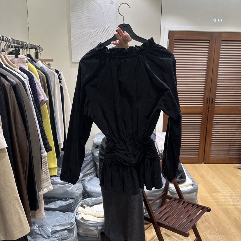 GILLI東大門直郵㊣女士新款熱賣26春夏襯衫蕾絲衫燈芯絨帆布GILLI襯衫/蕾絲衫