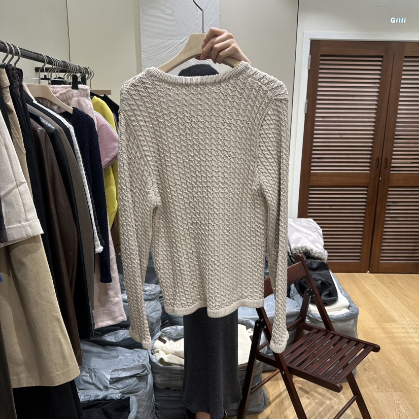 GILLI㊣東大門實拍女士新款26春夏推薦休閑真品熱賣職業針織衫GILLI針織衫