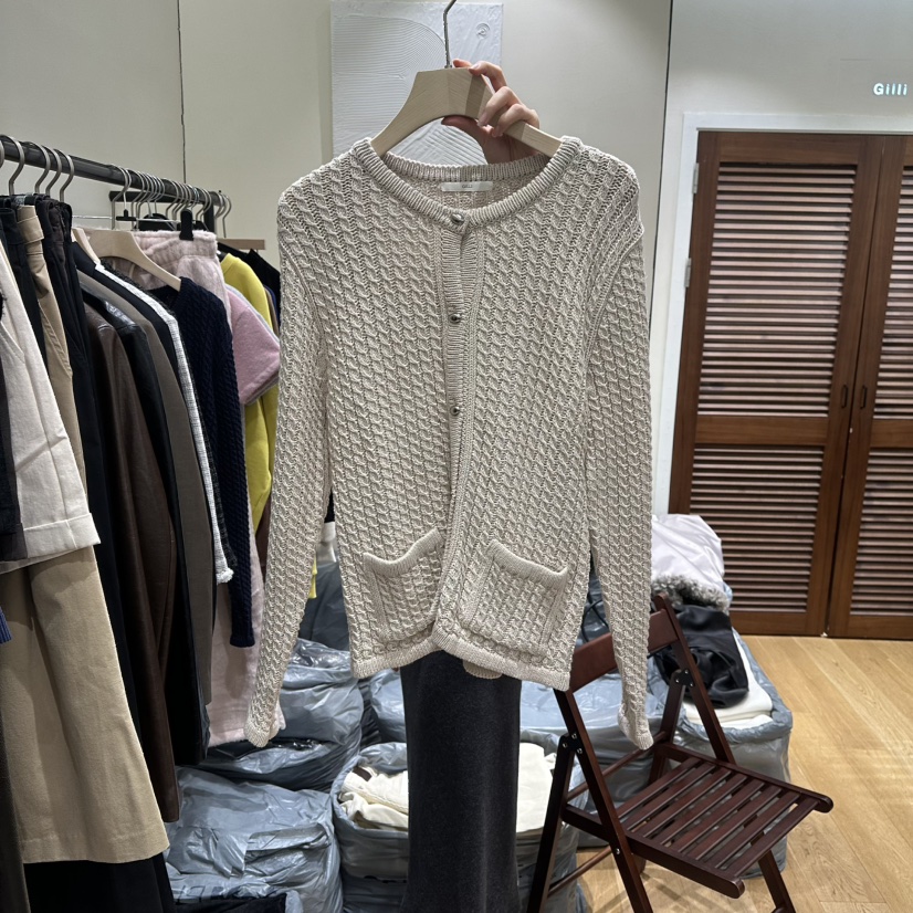 GILLI㊣東大門實拍女士新款26春夏推薦休閑真品熱賣職業針織衫GILLI針織衫圖色1