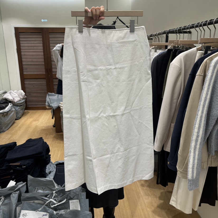 GILLI㊣東大門代購女士新品休閑真品時尚26春夏推薦長裙口袋GILLI長裙圖色1