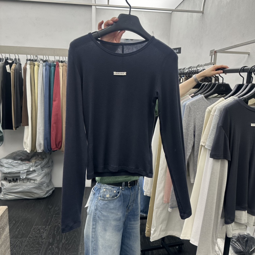 KARE/WEREPIECE韓國直郵㊣女士新品推薦熱賣真品長袖T恤春款KARE/WEREPIECE長袖T恤圖色2深藍色
