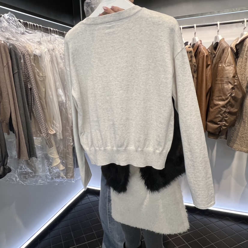 OUS/INCH-L東大門直郵㊣女裝新品人氣時尚針織衫羊絨春款OUS/INCH針織衫