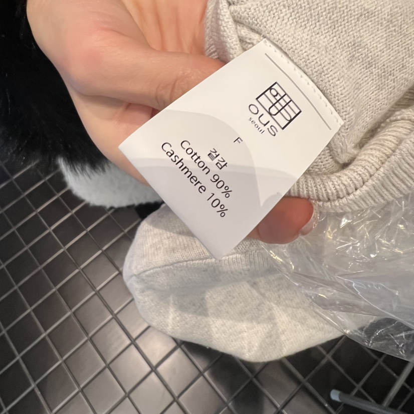 OUS/INCH-L東大門直郵㊣女裝新品人氣時尚針織衫羊絨春款OUS/INCH針織衫