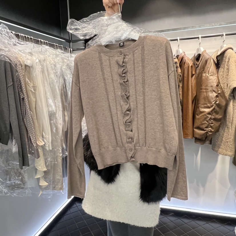 OUS/INCH-L東大門直郵㊣女裝新品人氣時尚針織衫羊絨春款OUS/INCH針織衫圖色3