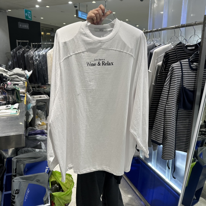HERTZ-P㊣東大門代購女裝新款熱賣推薦職業休閑長袖T恤春款HERTZ-P長袖T恤圖色1