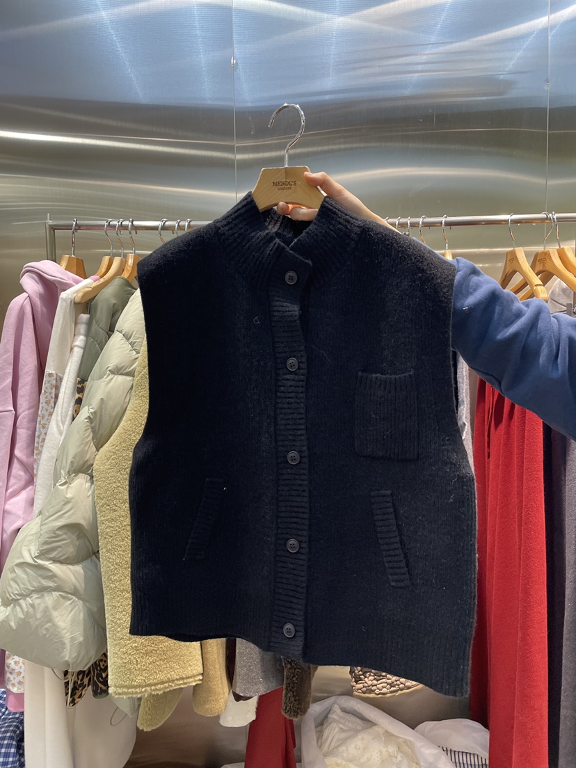 MENDL S㊣東大門代購女士新款職業人氣真品熱賣馬甲口袋春款MENDL S馬甲圖色2