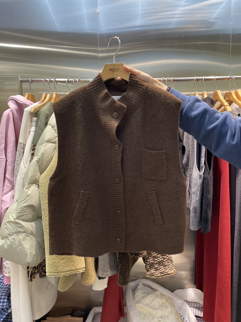 MENDL S㊣東大門代購女士新款職業人氣真品熱賣馬甲口袋春款MENDL S馬甲圖色3