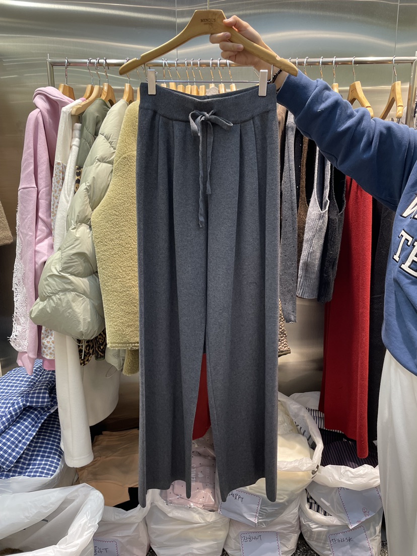 MENDL S㊣東大門實拍女裝新款人氣職業熱賣休閑褲春款褶裥MENDL S休閑褲圖色2