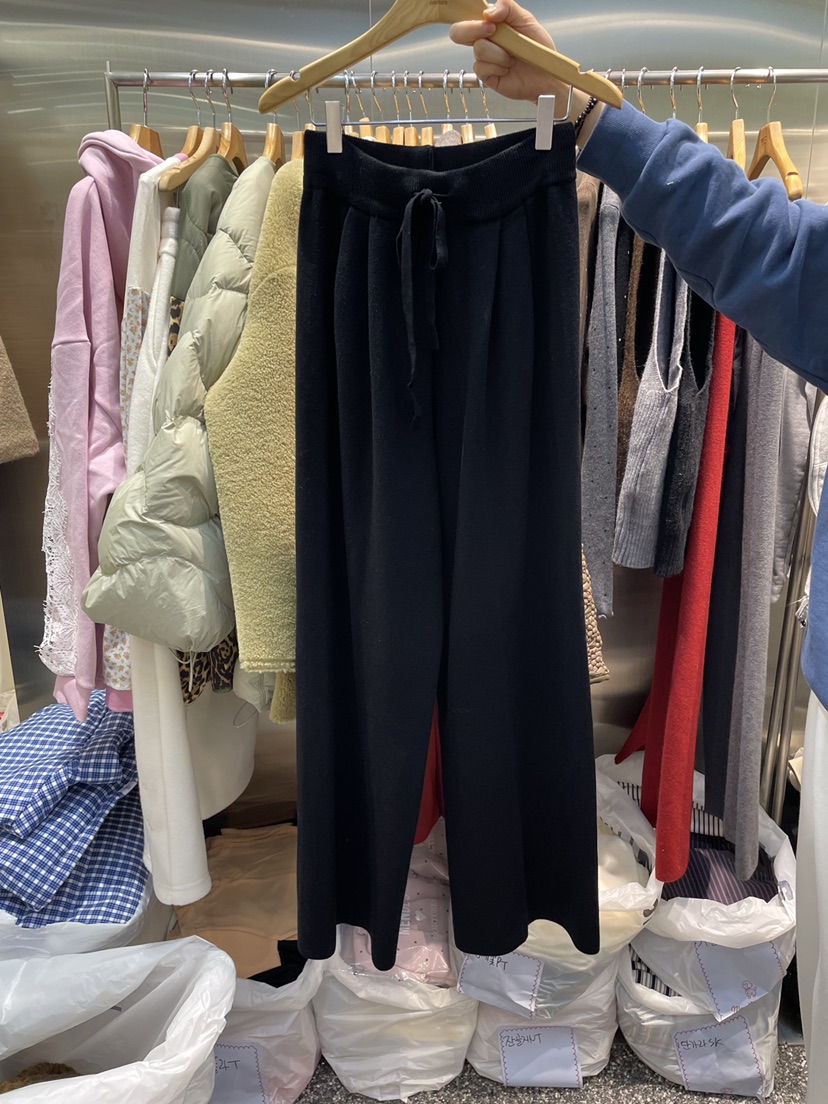 MENDL S㊣東大門實拍女裝新款人氣職業熱賣休閑褲春款褶裥MENDL S休閑褲圖色3