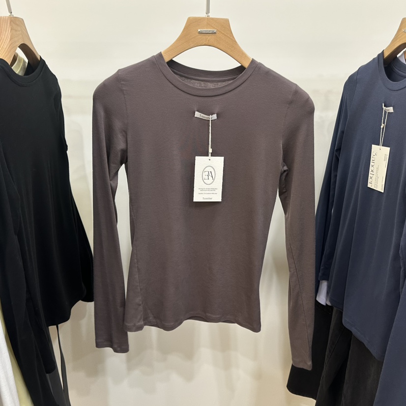 3 ANOTHER東大門直郵㊣女士新品人氣推薦真品26春夏長袖T恤春款3 ANOTHER長袖T恤圖色4